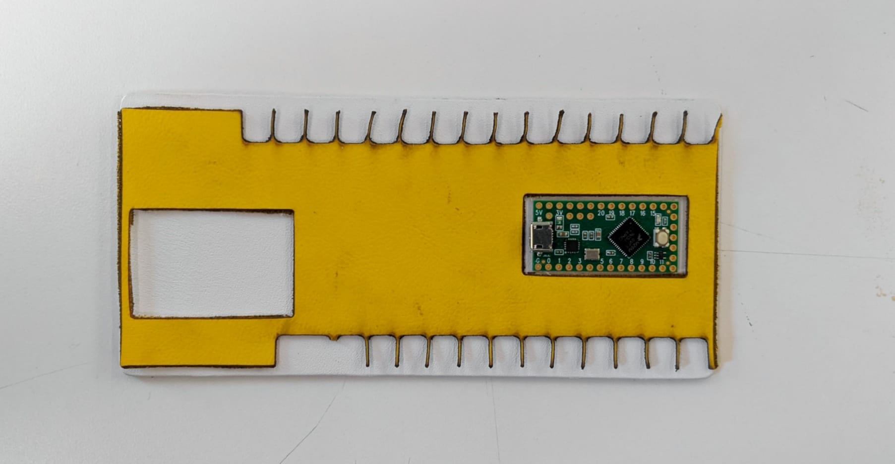 laser cut PU/leather design